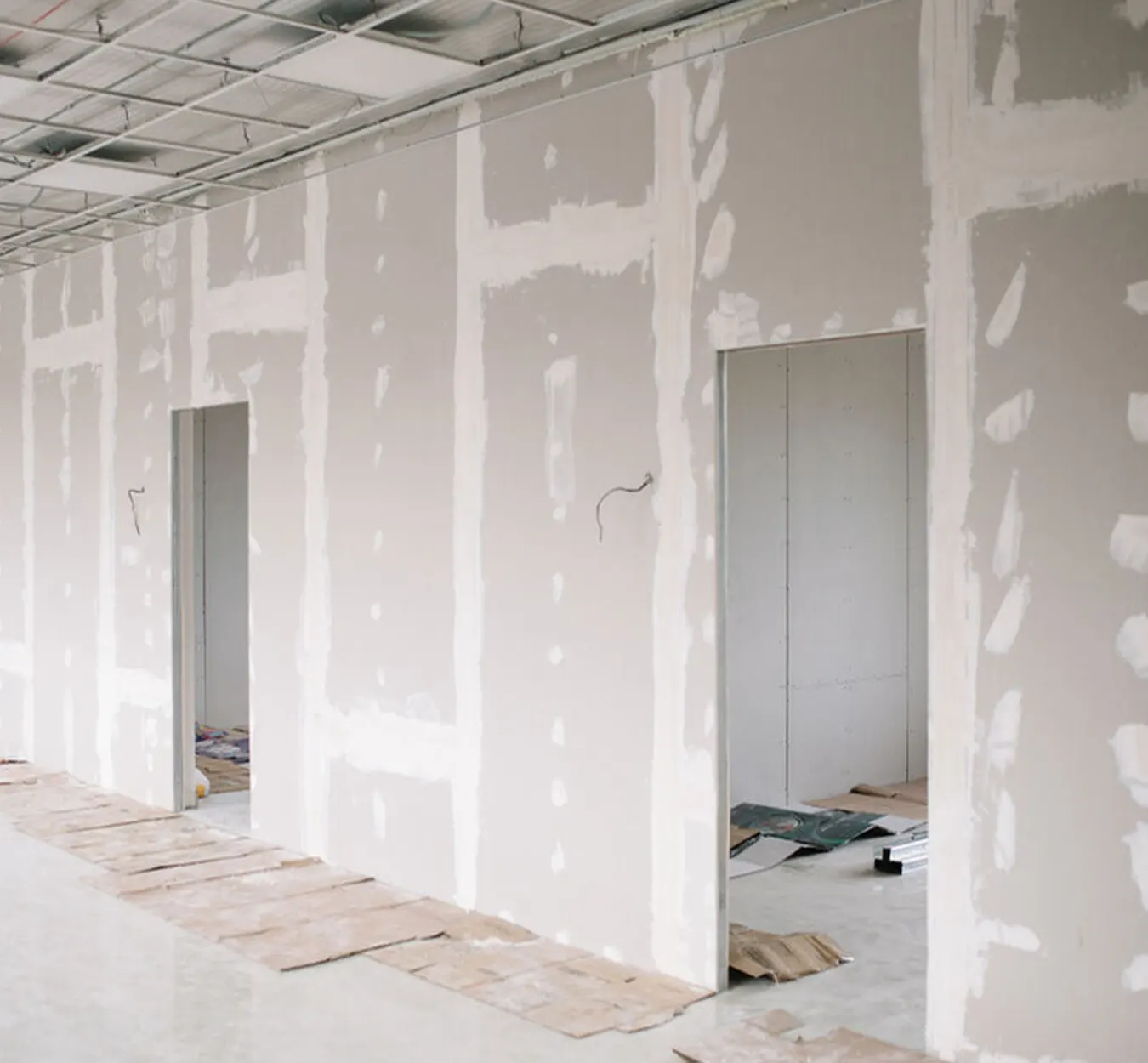 gypsum wall partitions