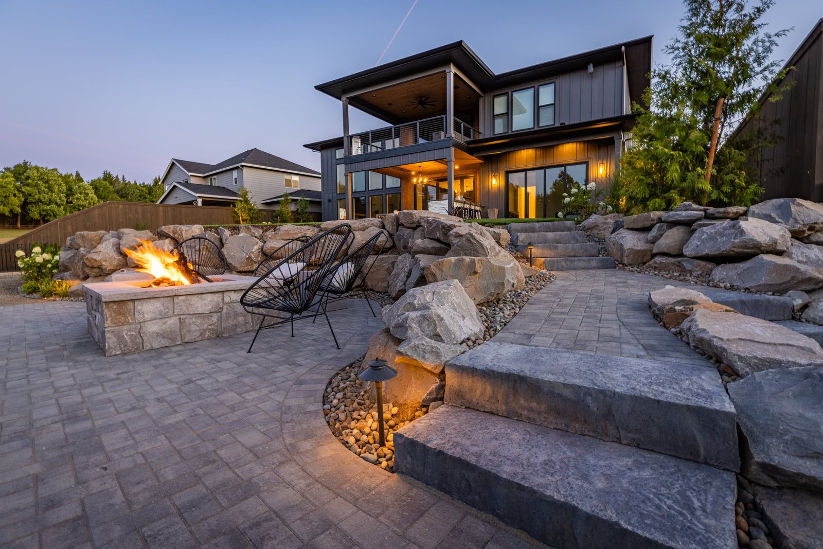 Villa Landscape Design Services pathways and driveways