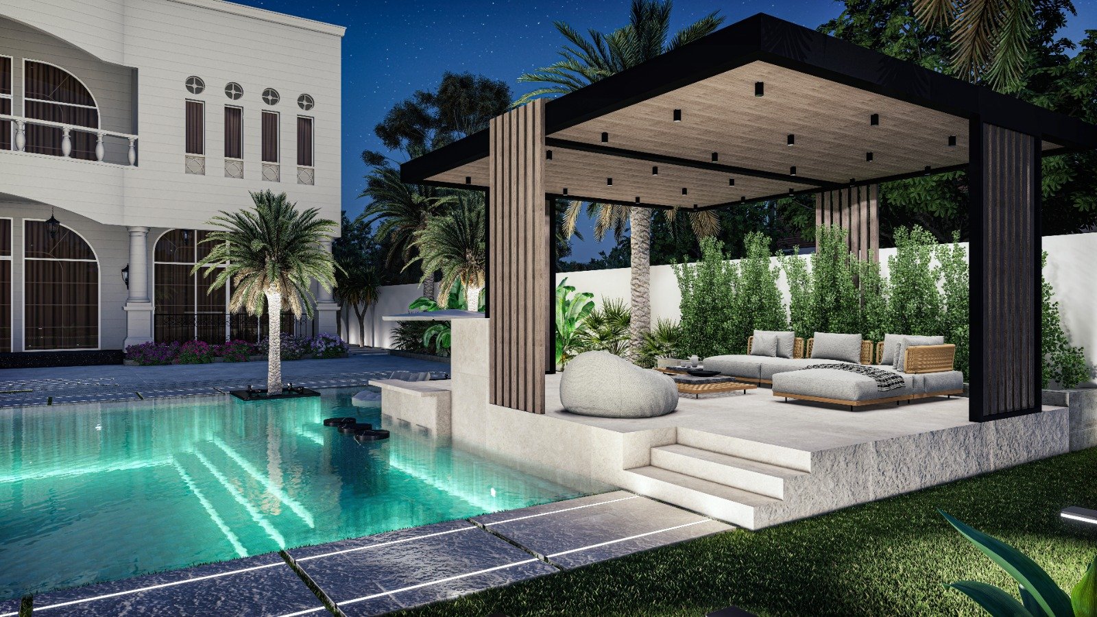 villa landscape design 1