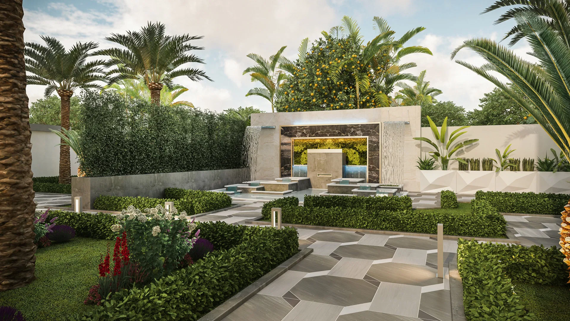 villa landscape design